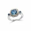 Effy Fine Jewelry Effy Silver 4.00 Ct. Tw. Blue Topaz Ring Women