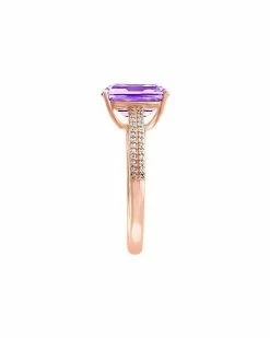 Effy Fine Jewelry 14K Rose Gold 3.30 Ct. Tw. Diamond & Pink Amethyst Ring Women 5 Effy Fine Jewelry 14K Rose Gold 3.30 Ct. Tw. Diamond & Pink Amethyst Ring Women -Effy Fine Jewelry Sales 6030978588 RLLD 3